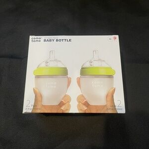 Comotomo Green Baby Bottles - 2 Pack